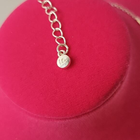 Lauren Conrad Retro Modest Elegant Metallic Silver Chain Tassel 24" Necklace - Picture 5 of 5